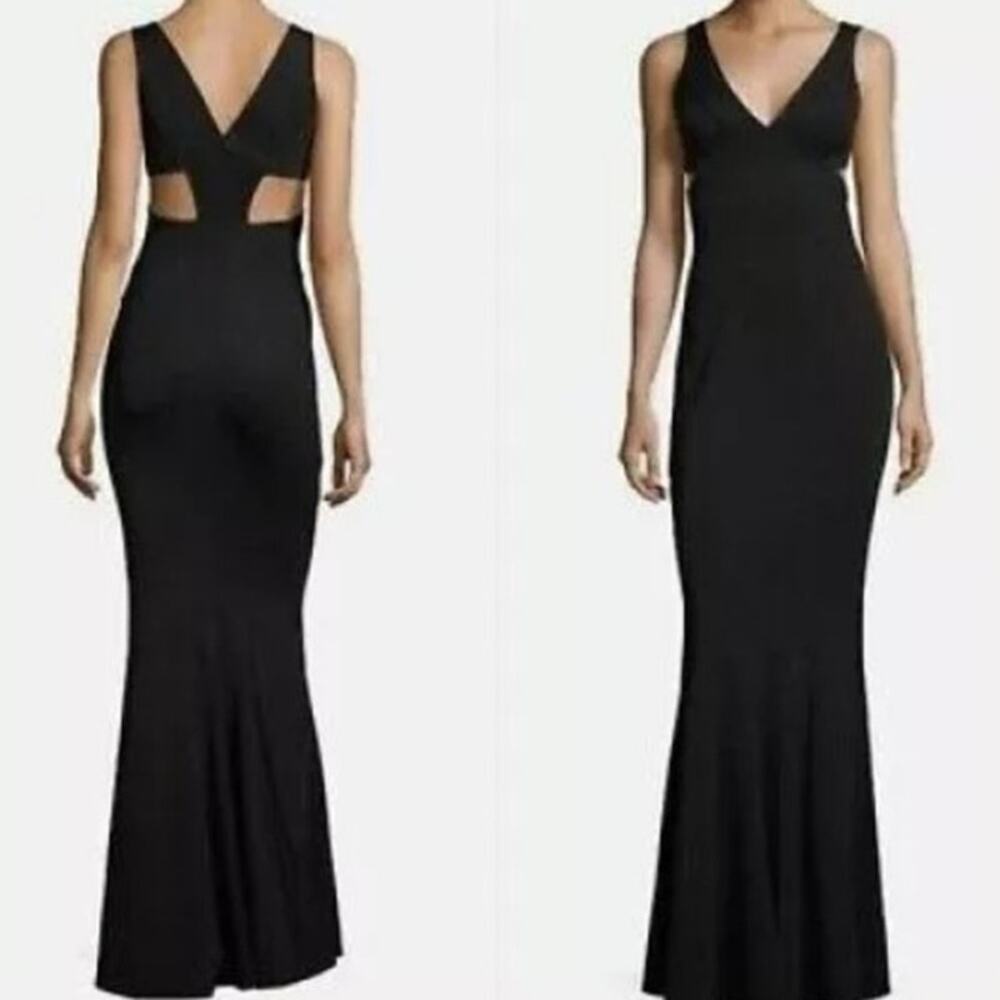 Zac Posen Bandage Dress 0 Mermaid Formal Cut Out Special Occasion Black Jax XS